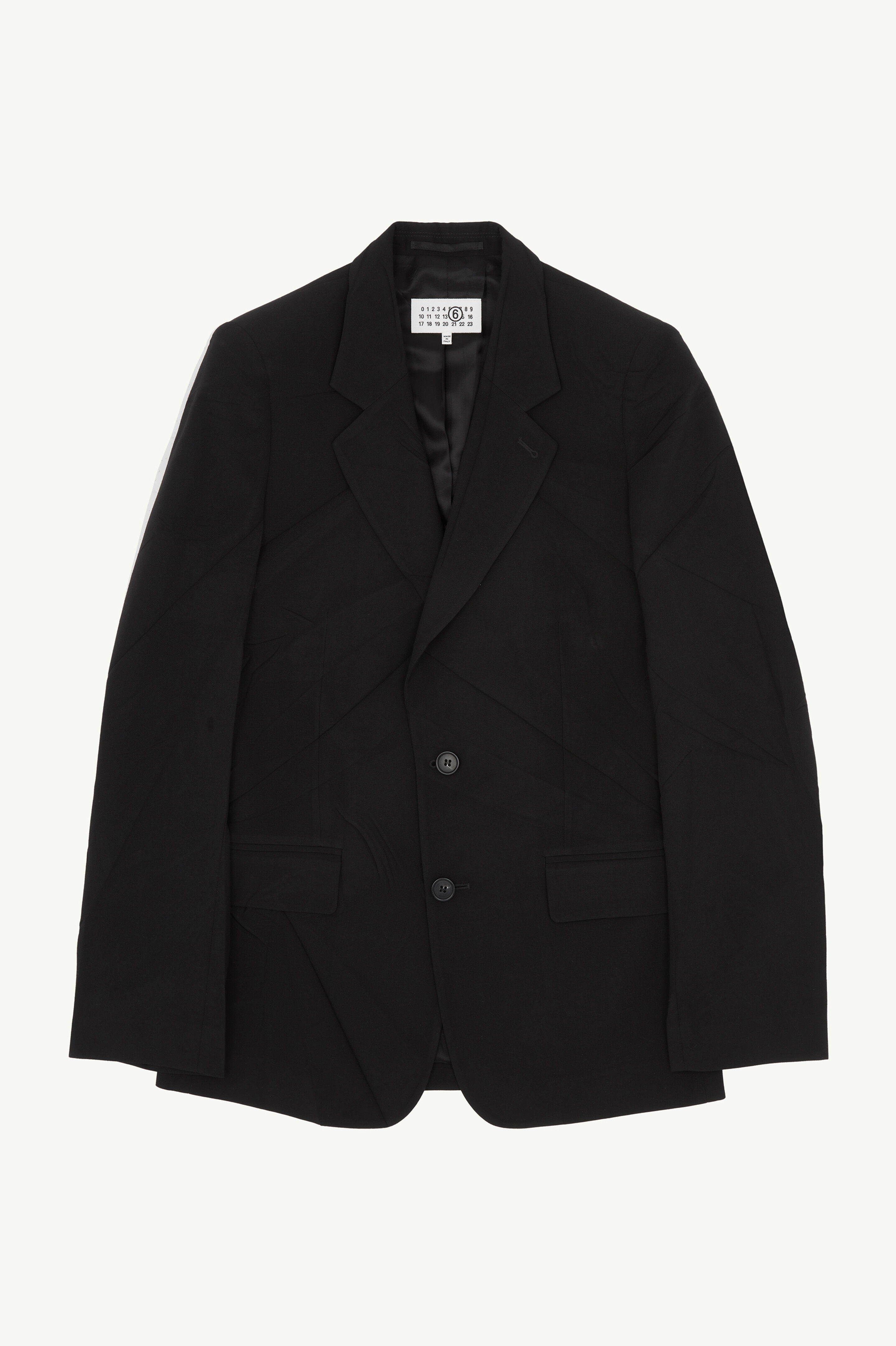 Veste de costume en laine mélangée pour homme | MM6