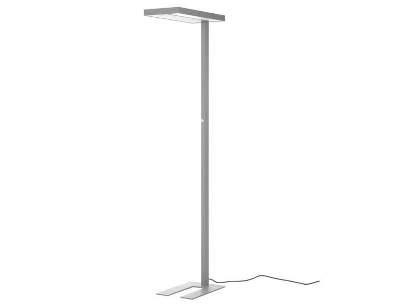 office focus Bürostehleuchte LED 80 W, Grau Dimmbare Stehleuchte für Boden- und Deckenbeleuchtung