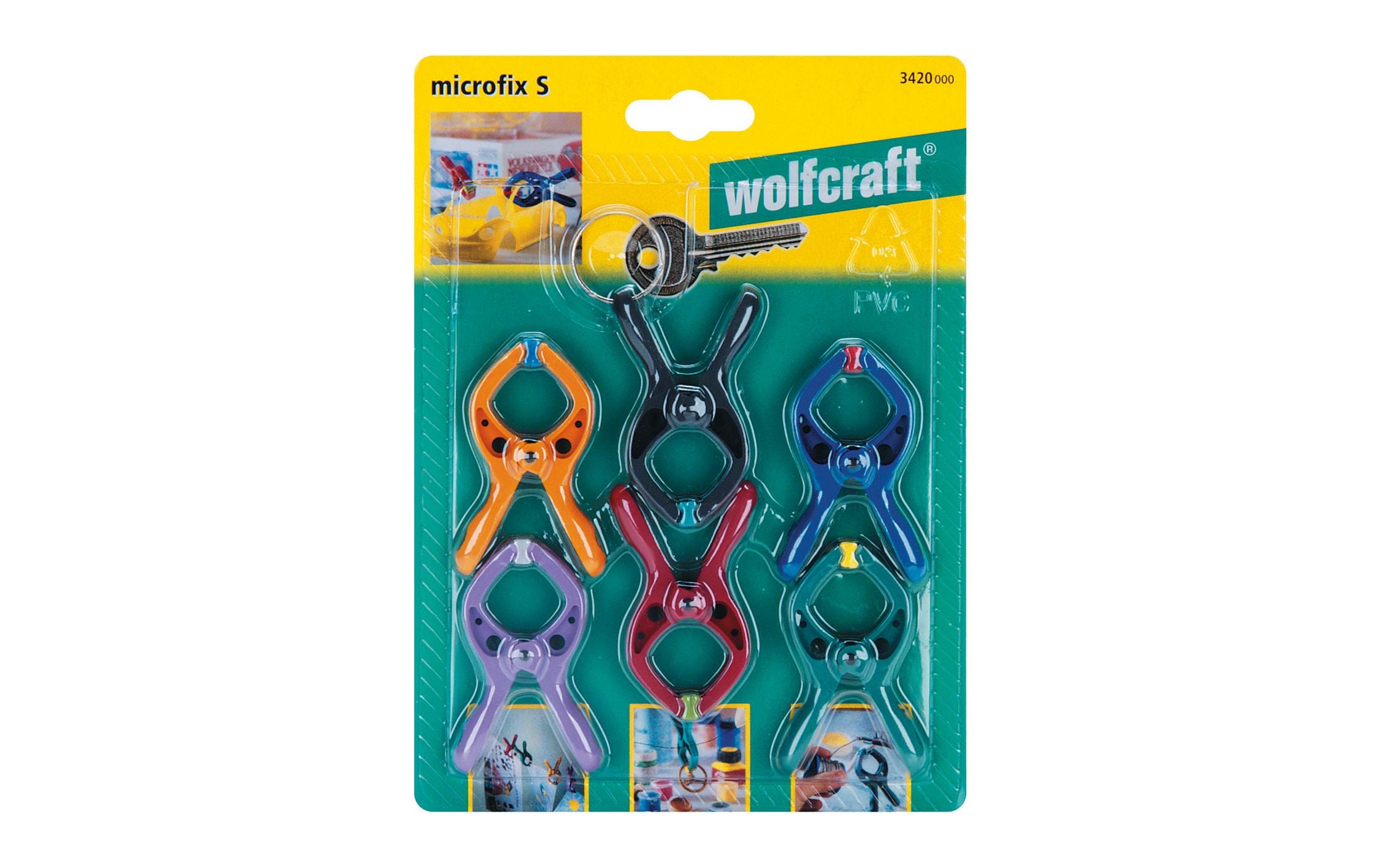 Mini-Federzwinge Microfix, 6 x 20 mm6 Universell einsetzbare Microfix Federzwingen