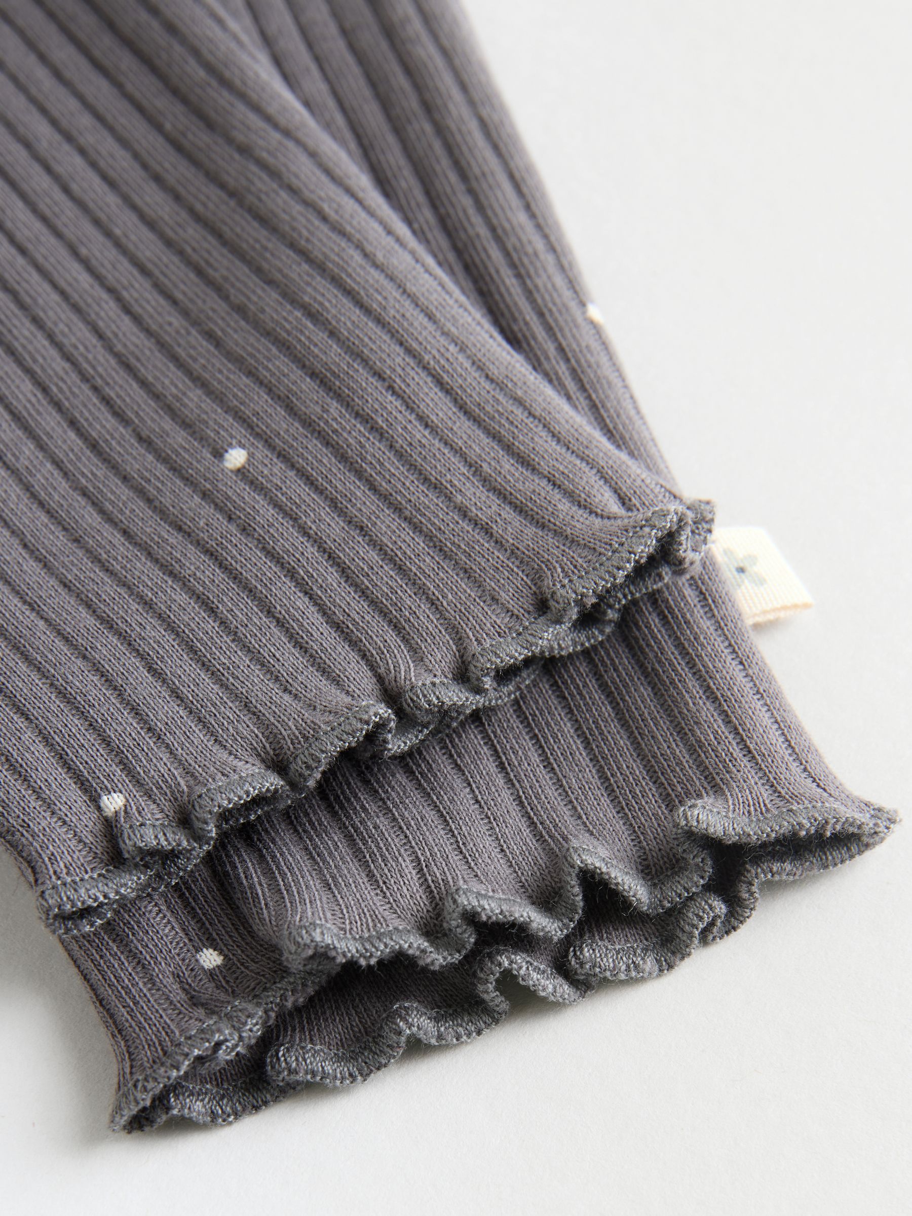 Grijs met bloemen - Babyset van top met Lange mouwen en Leggings met Bodywarmer 3 -delig (0mnd -2jr)