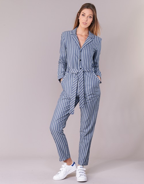 G-Star Raw - DELINE JUMPSUIT WMN L/S - Bleu / Blanc
