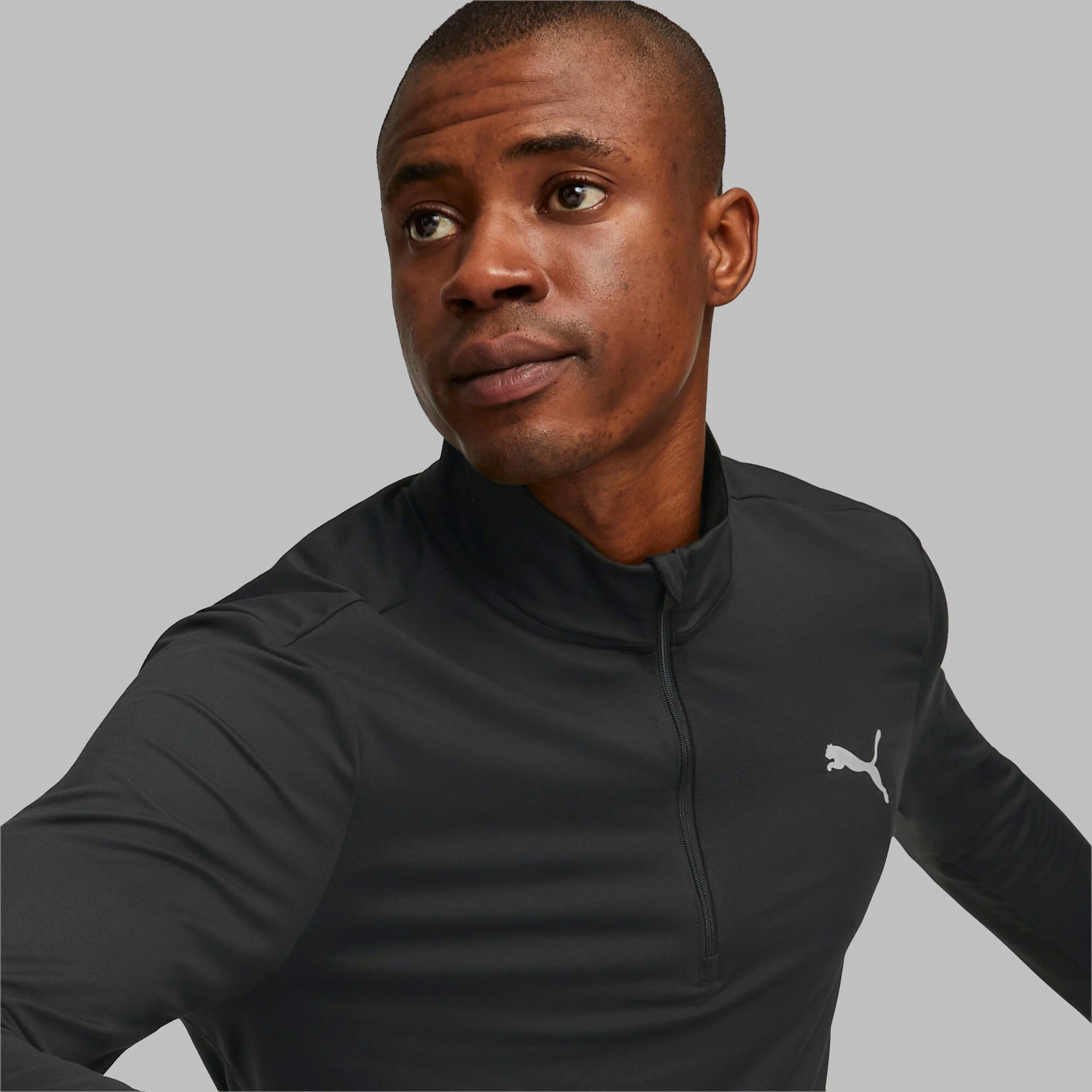 Puma Run Favorite 1/4 Zip Maillot De Course Hommes - Noir