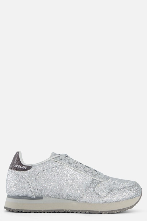 Woden Ydun Icon Sneakers glitter grijs Textiel