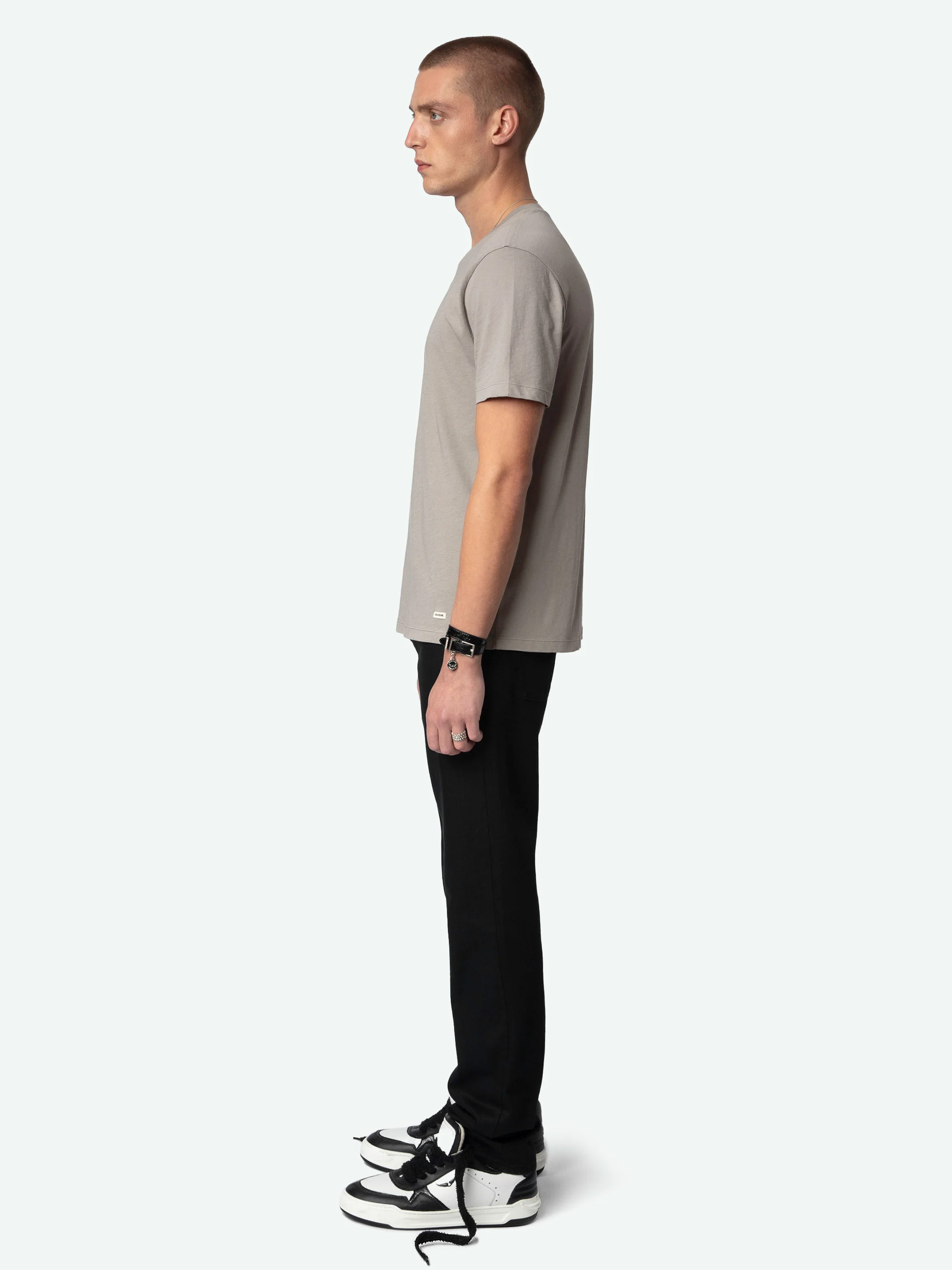 TOMMY - Tee-shirt droit en coton bio | Gris