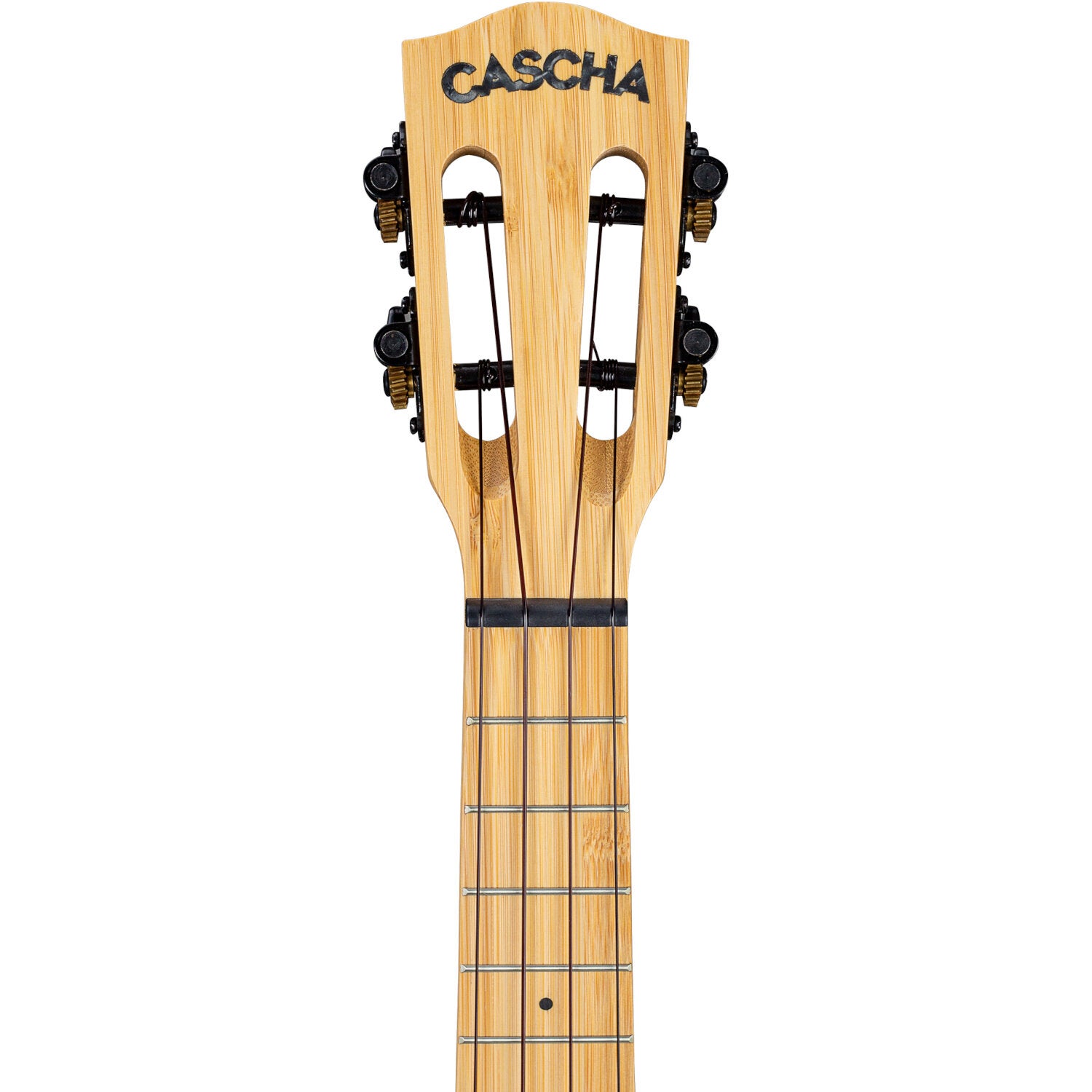 Cascha HH 2313E Bamboo Natural E/A concert ukelele set
