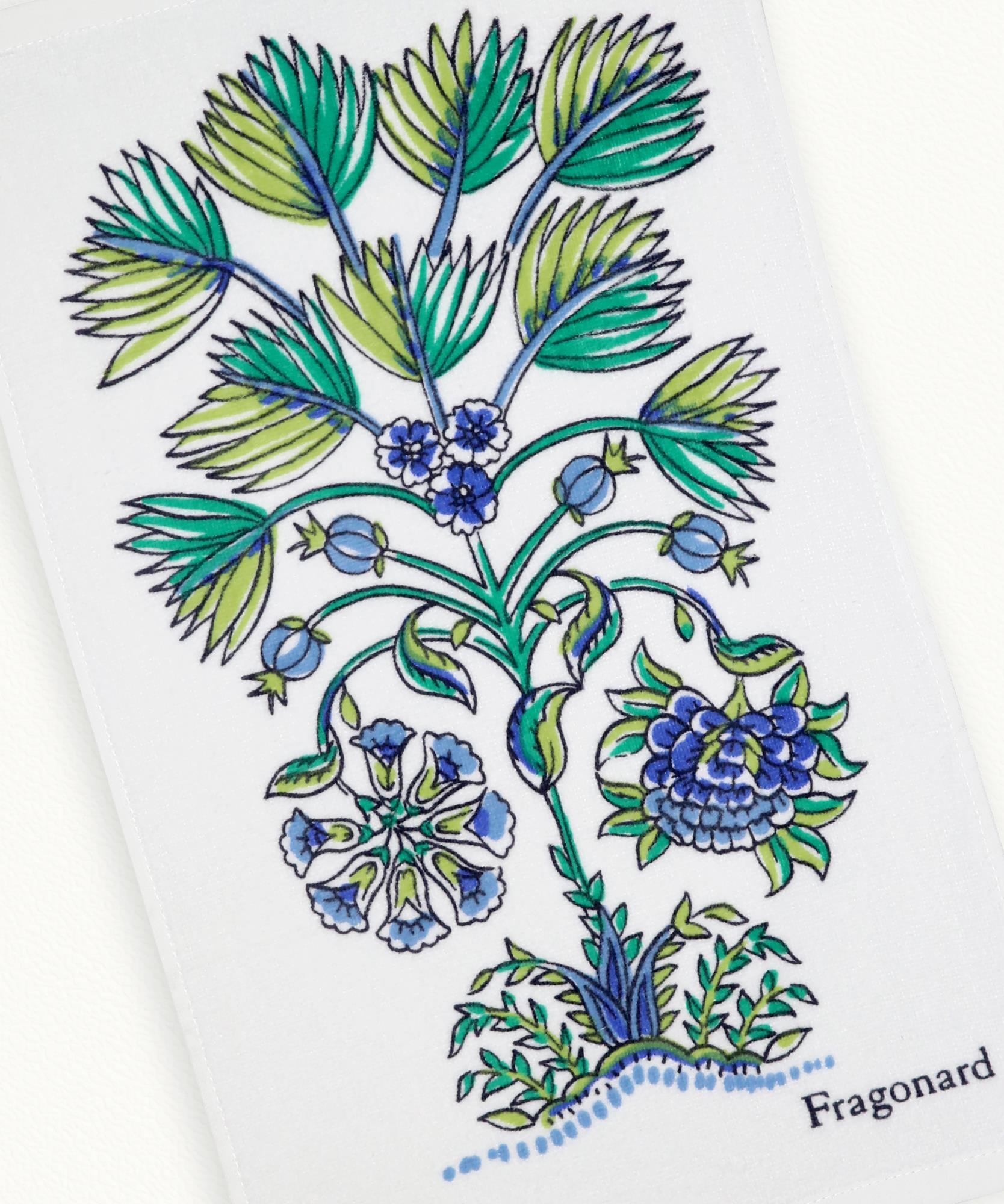4 Serviettes Jolies Fleurs  100% Coton - 30 x 50cm
