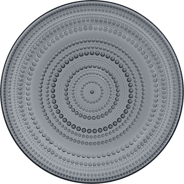 Iittala Kastehelmi 31,5cm tallerken mørkegrå Mørkegrå