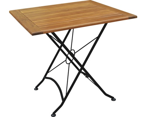 Lindau houten tuinmeubelset, 3-delig, naturel, opvouwbaar