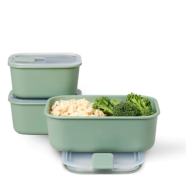 Set 3 boites hermétiques EasyClip 2 x 450 ml et 1000 ml Nordic Sage Me