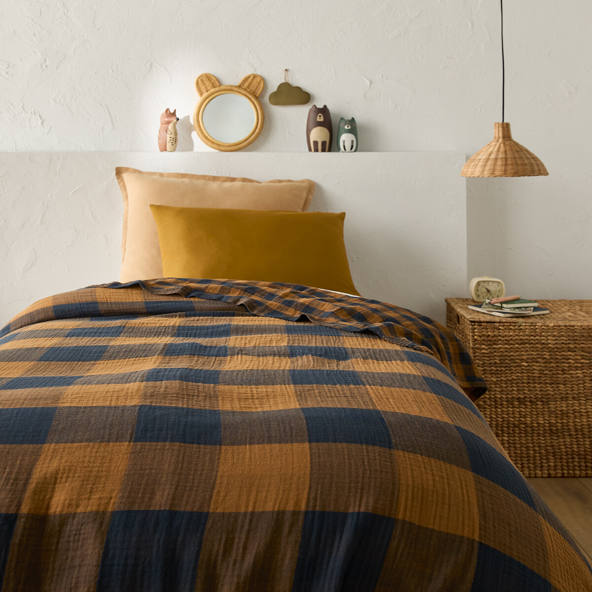 LA REDOUTE INTERIEURS<br>Colcha em tecido xadrez tetra Calix