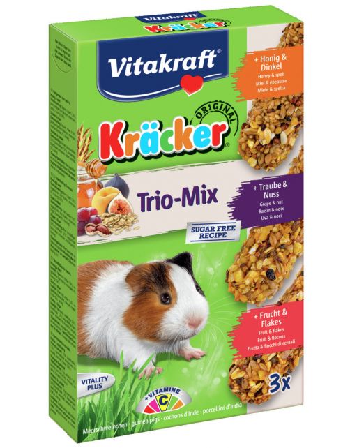 Vitakraft Cavia Kracker 3in1 - Knaagdiersnack