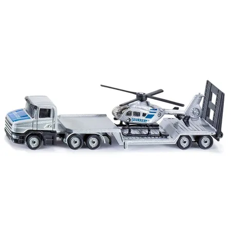 SIKU 1610 ÖAMTC Tieflader mit Helikopter