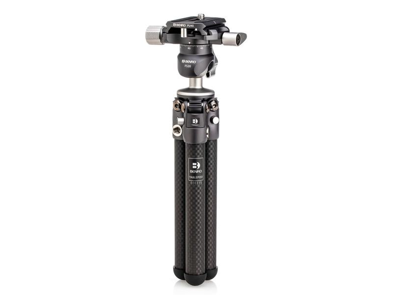 Benro Tischstativ TablePod Kit Carbon Kompaktes und tragbares Tischstativ mit einer Tragfähigkeit von 3 kg
