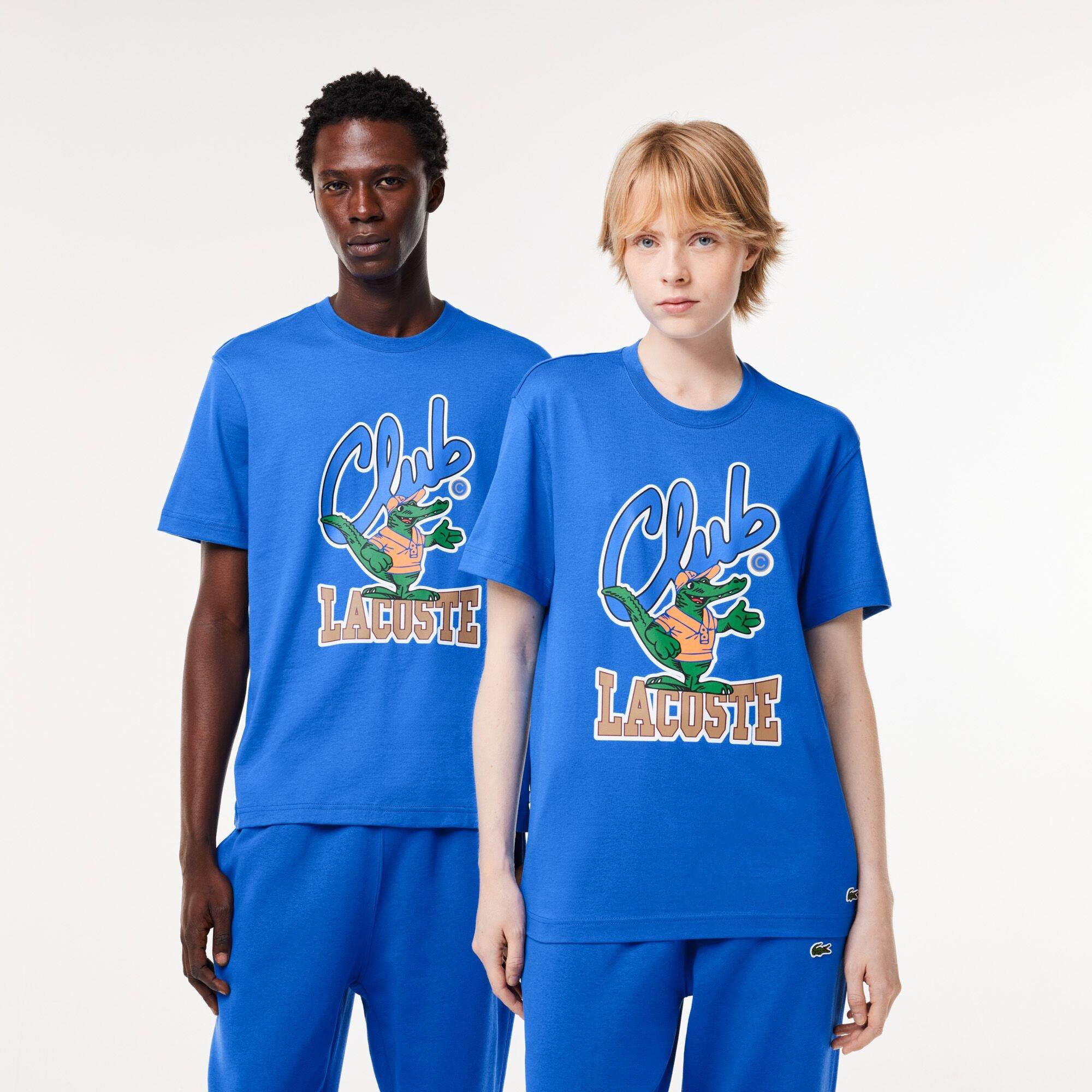 Lacoste Relaxed Fit Signature Print T Shirt