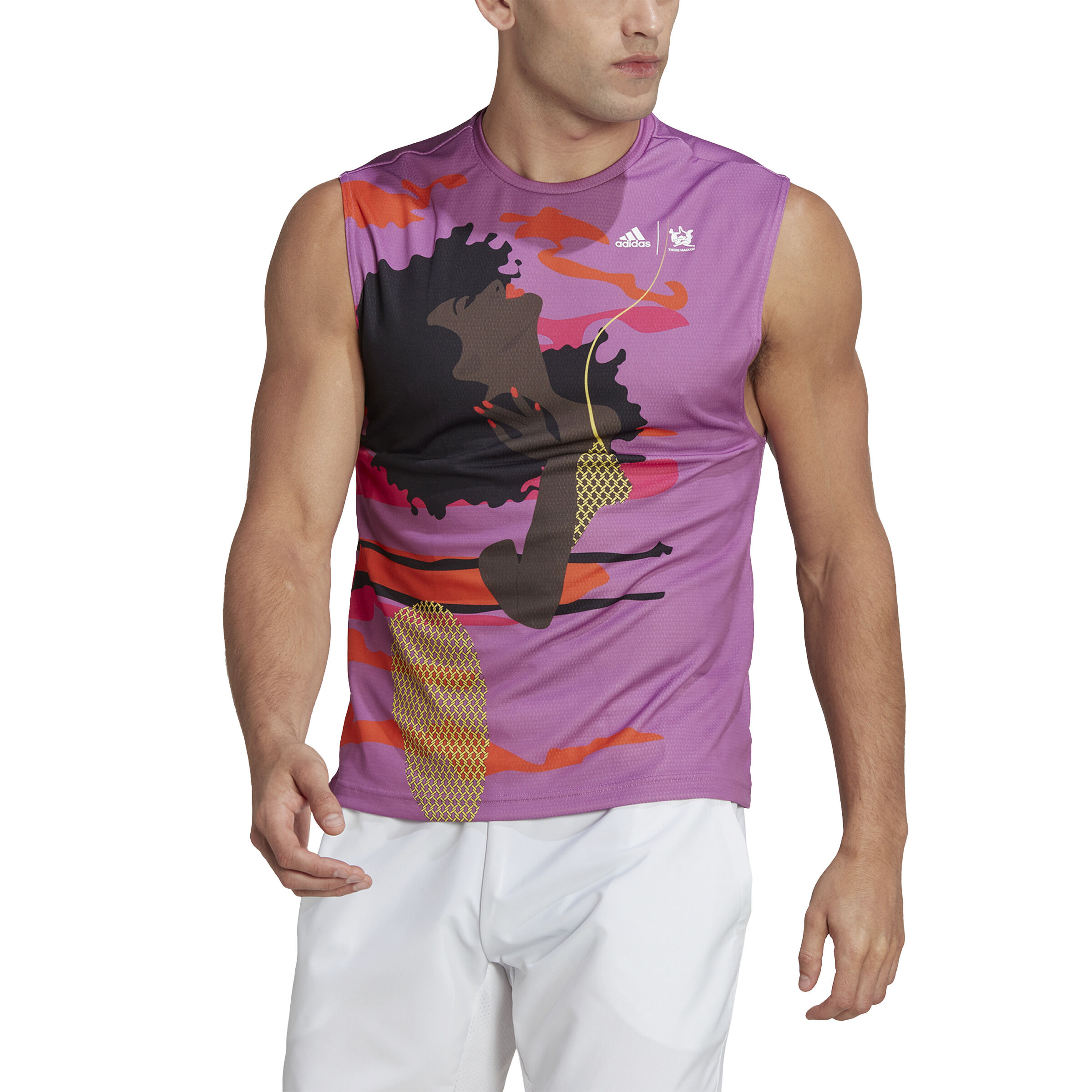 adidas New York Unitefit SVL Débardeur Tank Top Hommes - Violet , Multicouleur