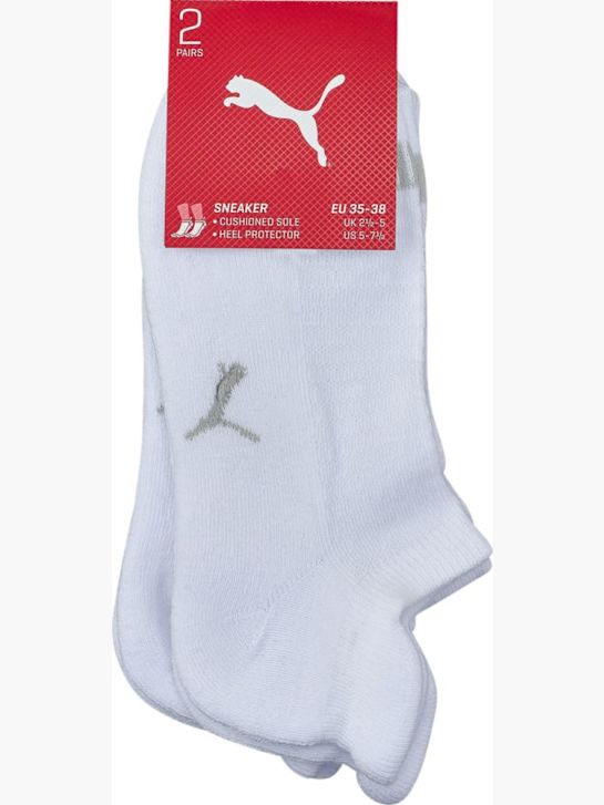 PUMA 2 Pack Socken Weiss