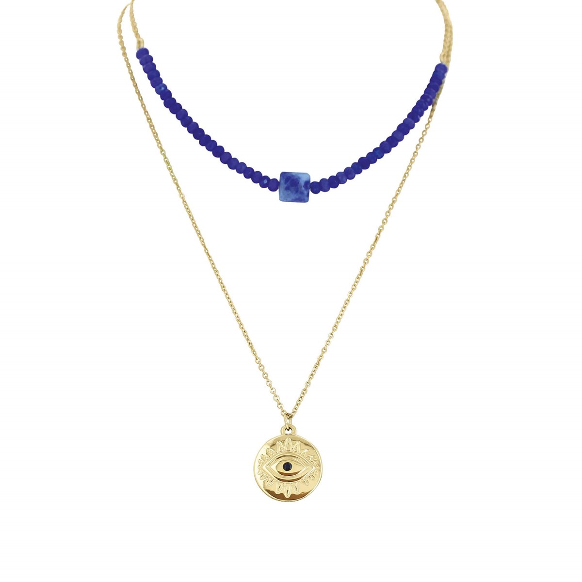 Collier Irma bleu