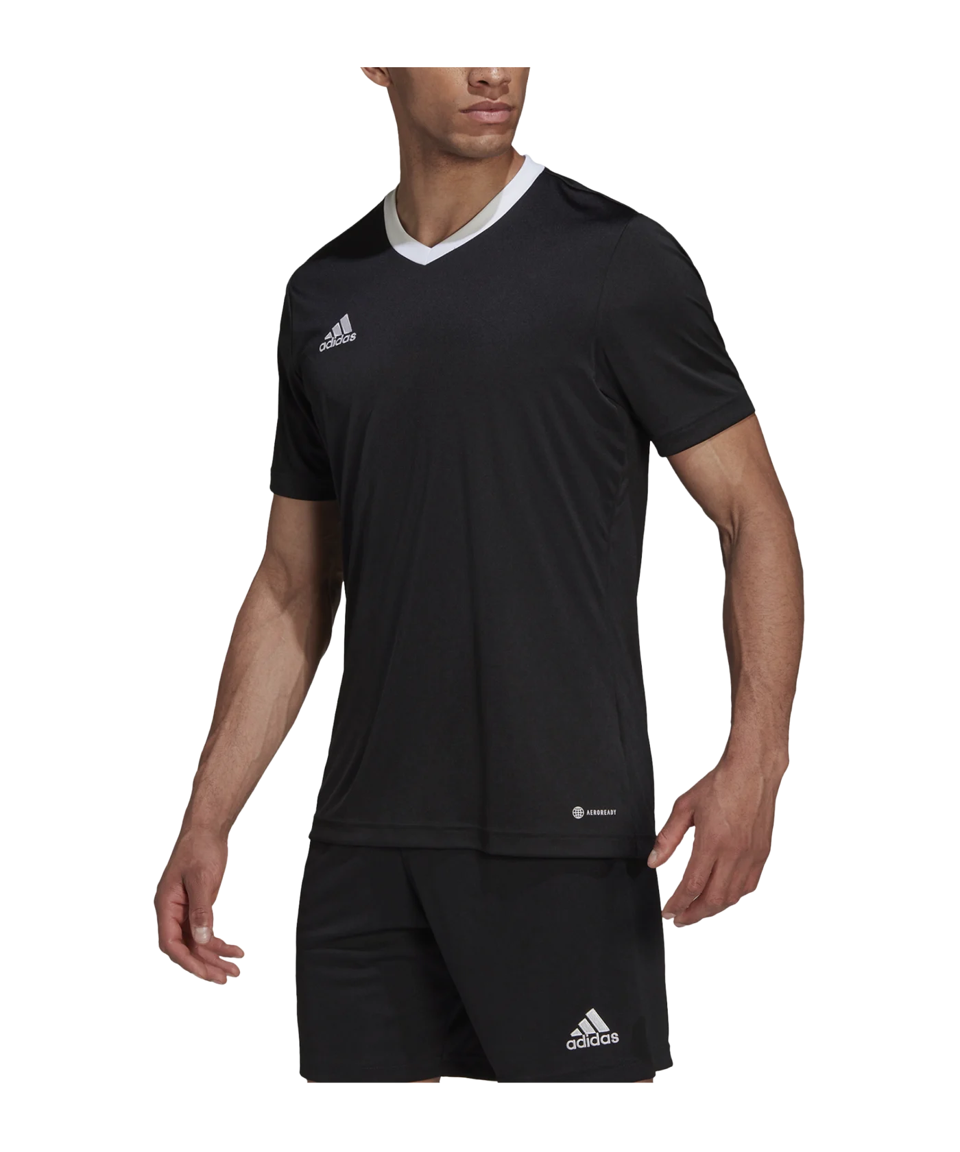 adidas Entrada 22 Trikot Schwarz Weiss