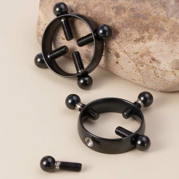 Falske brystpiercing uten hull brystvorte piercing brystvorte svart