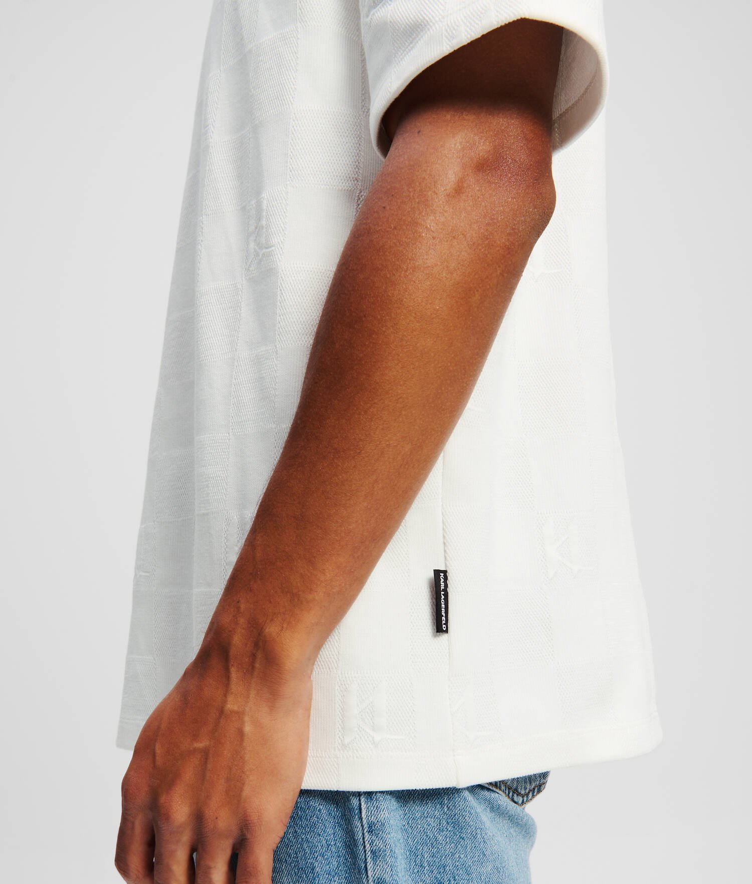 T-SHIRT KL MONOGRAM VÉRIFIÉ - Blanc