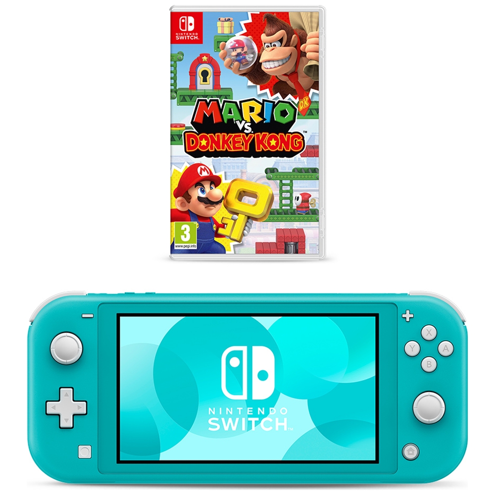 Nintendo Switch Lite (Türkis) & Mario vs. Donkey Kong