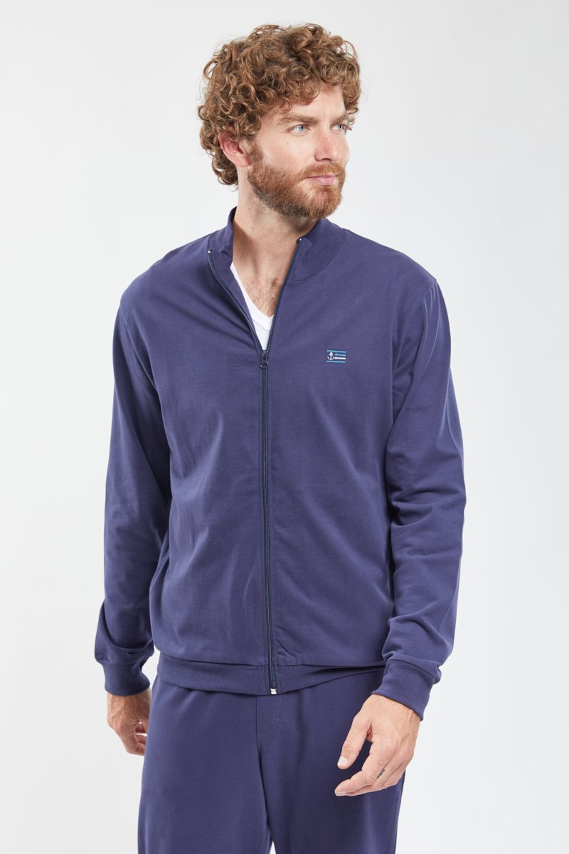 Veste zippée Homewear - coton épais