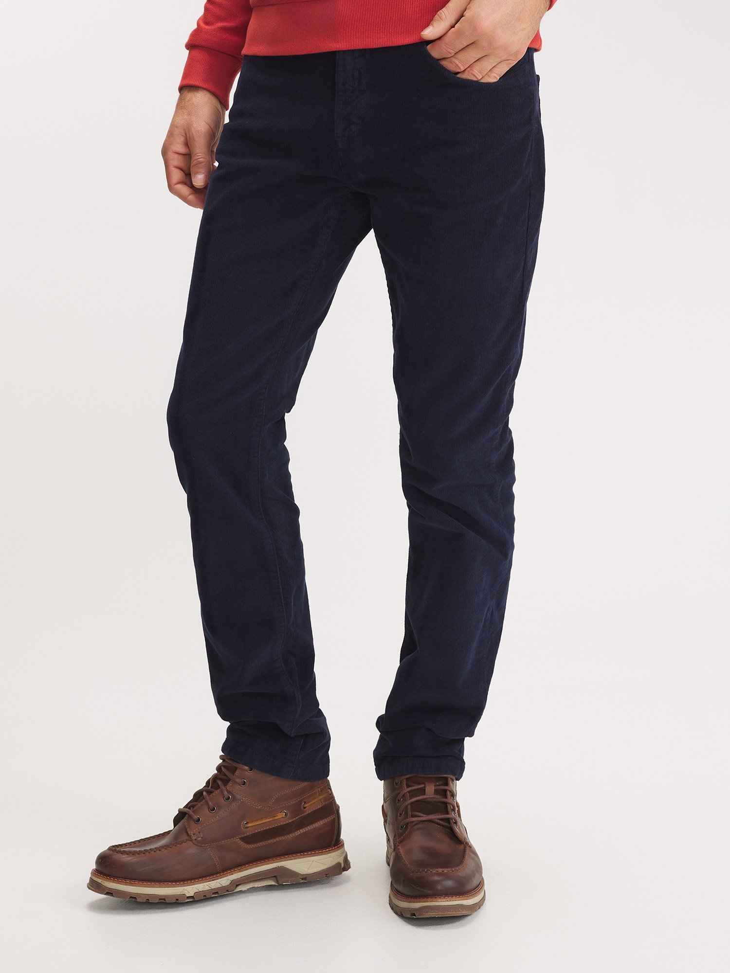 Pantalon Homme Velours Côtelé Marine