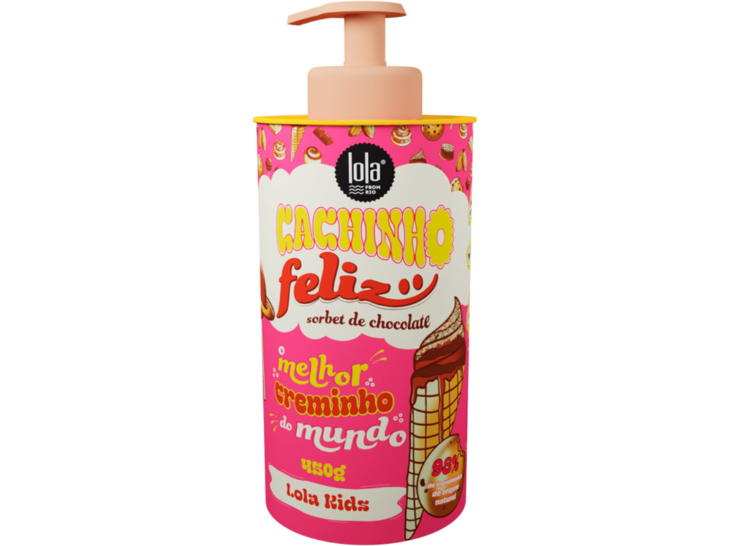 CREME PENTEAR LOLA KIDS CACHINHO FELIZ CHOC 450G