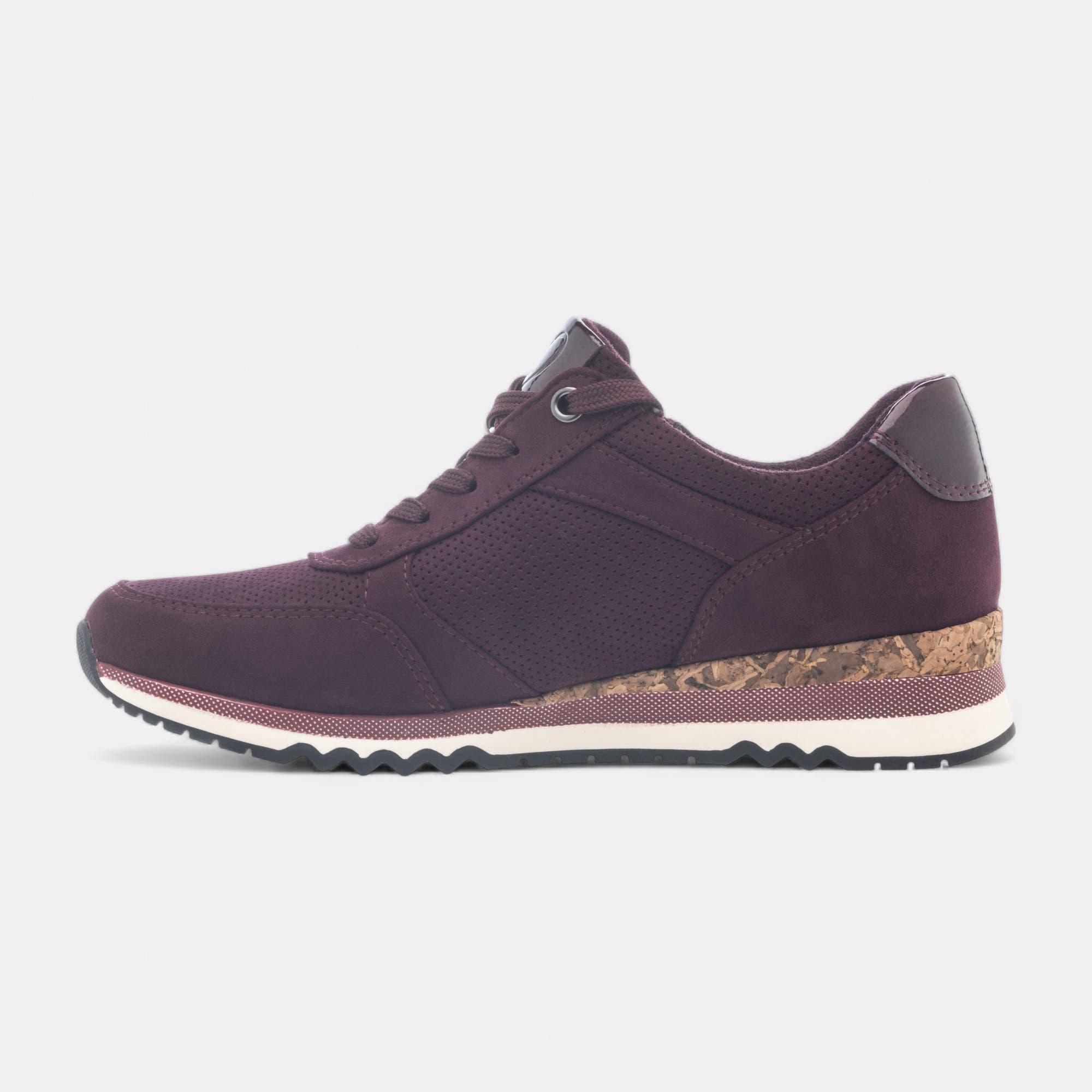 Baskets basses Femme bordeaux