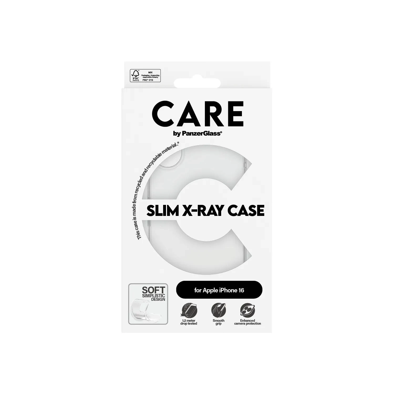 PanzerGlass CARE Transparent Cover iPhone 16 1441