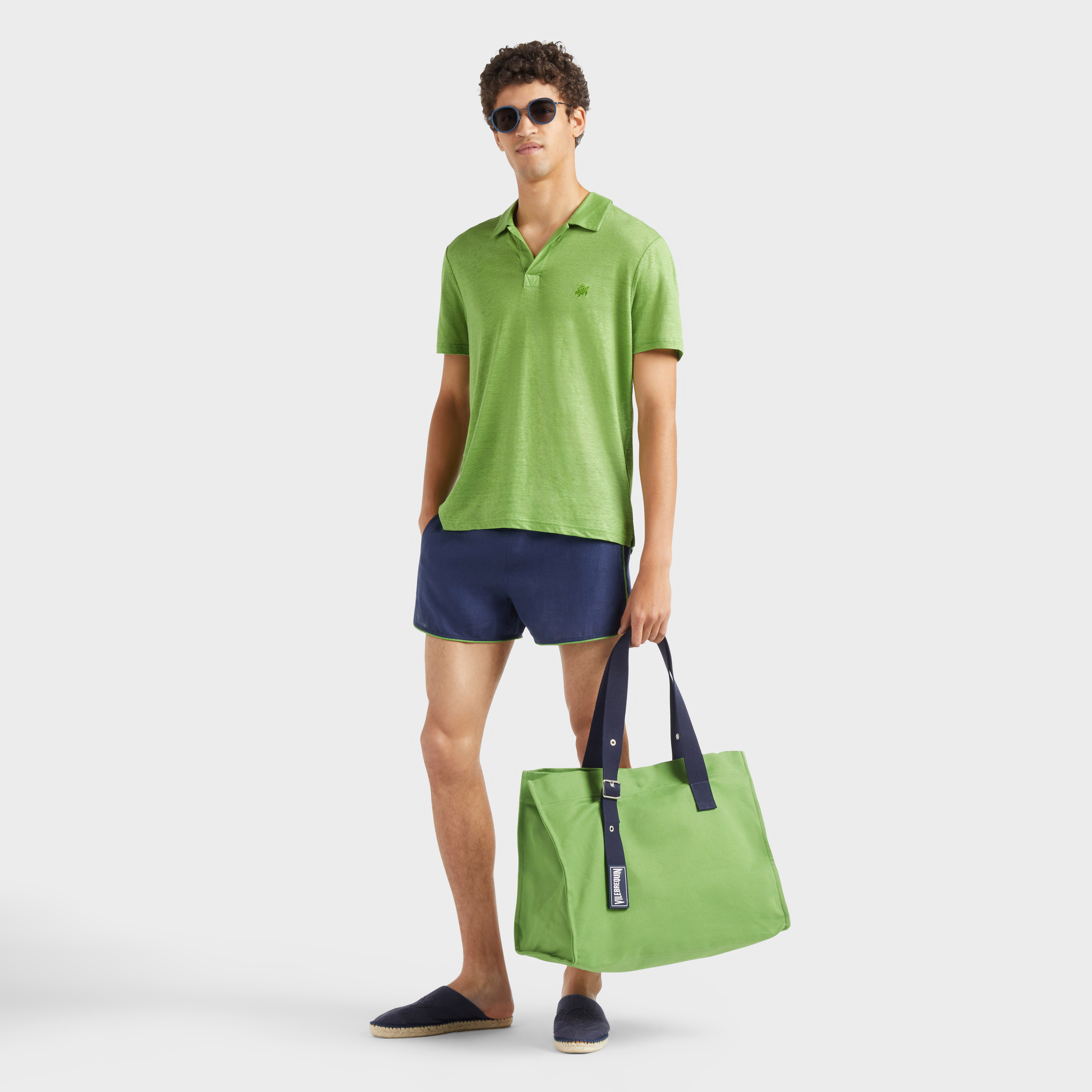 Polo en jersey de lin homme uni | Site Vilebrequin | PYRE9O00