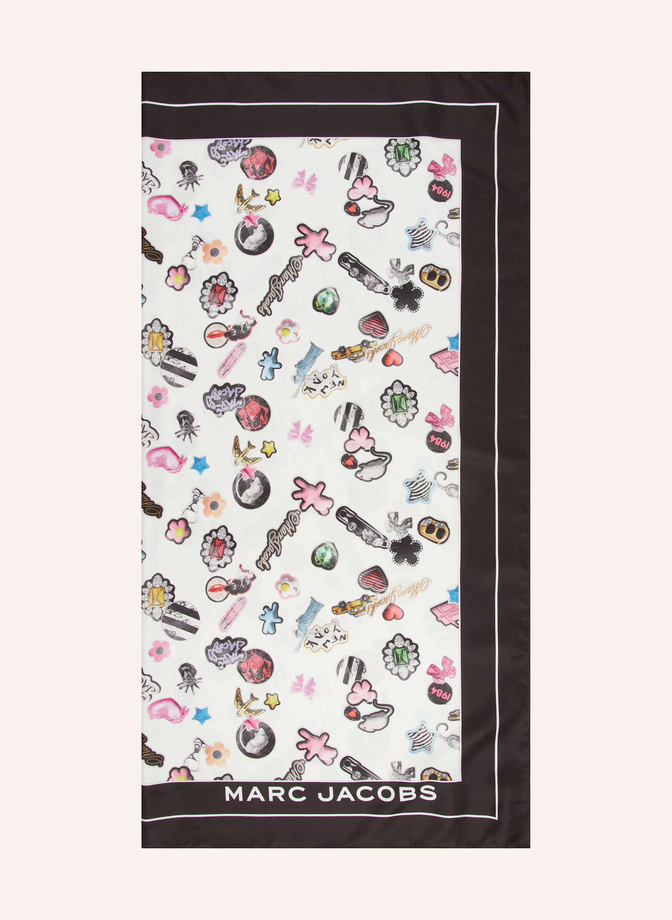 MARC JACOBS Tuch STICKER PRINT