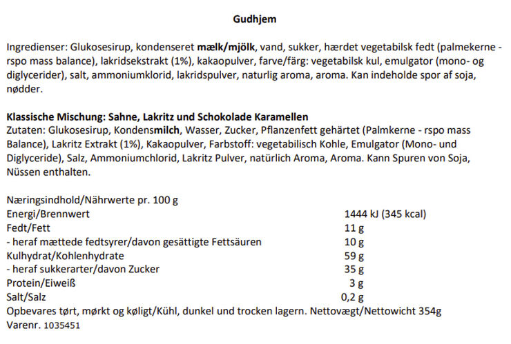 Karamel Kompagniet Gudhjem, Klassisk blandingQ2 No_color