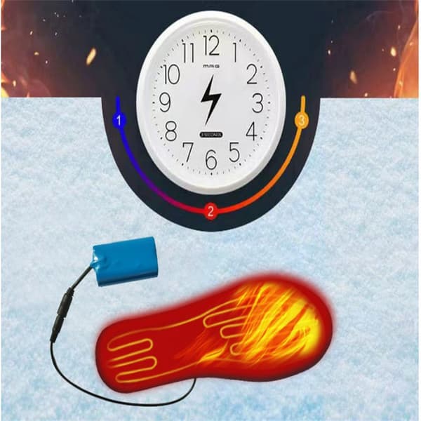 INF Oppvarmede innleggssåler med oppladbare batterier (4 timers batterilevetid)