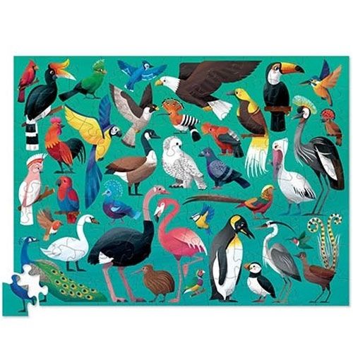 Crocodile creek puzzel zesendertig vogels (100st)
