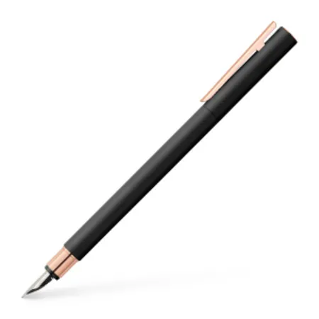 Faber-Castell Füllfederhalter Neo Slim Schwarz, rosegoldfarben M