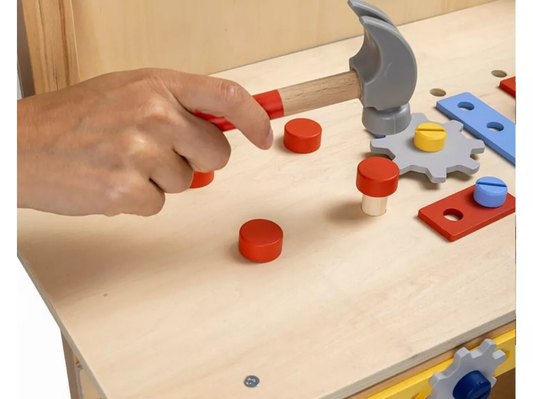 Établi de bricolage en bois pour enfant - De 3 à 12 ans