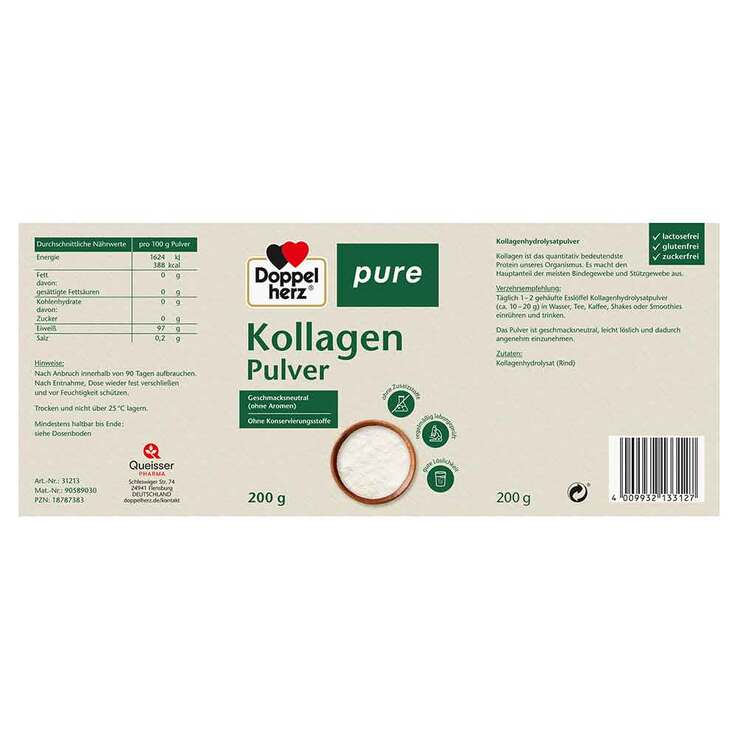 Doppelherz Kollagenpulver pure, 200 g