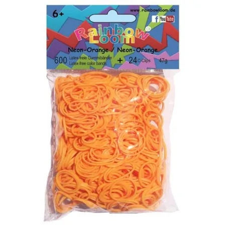 Original Rainbow Loom® Gummibänder, neon-orange