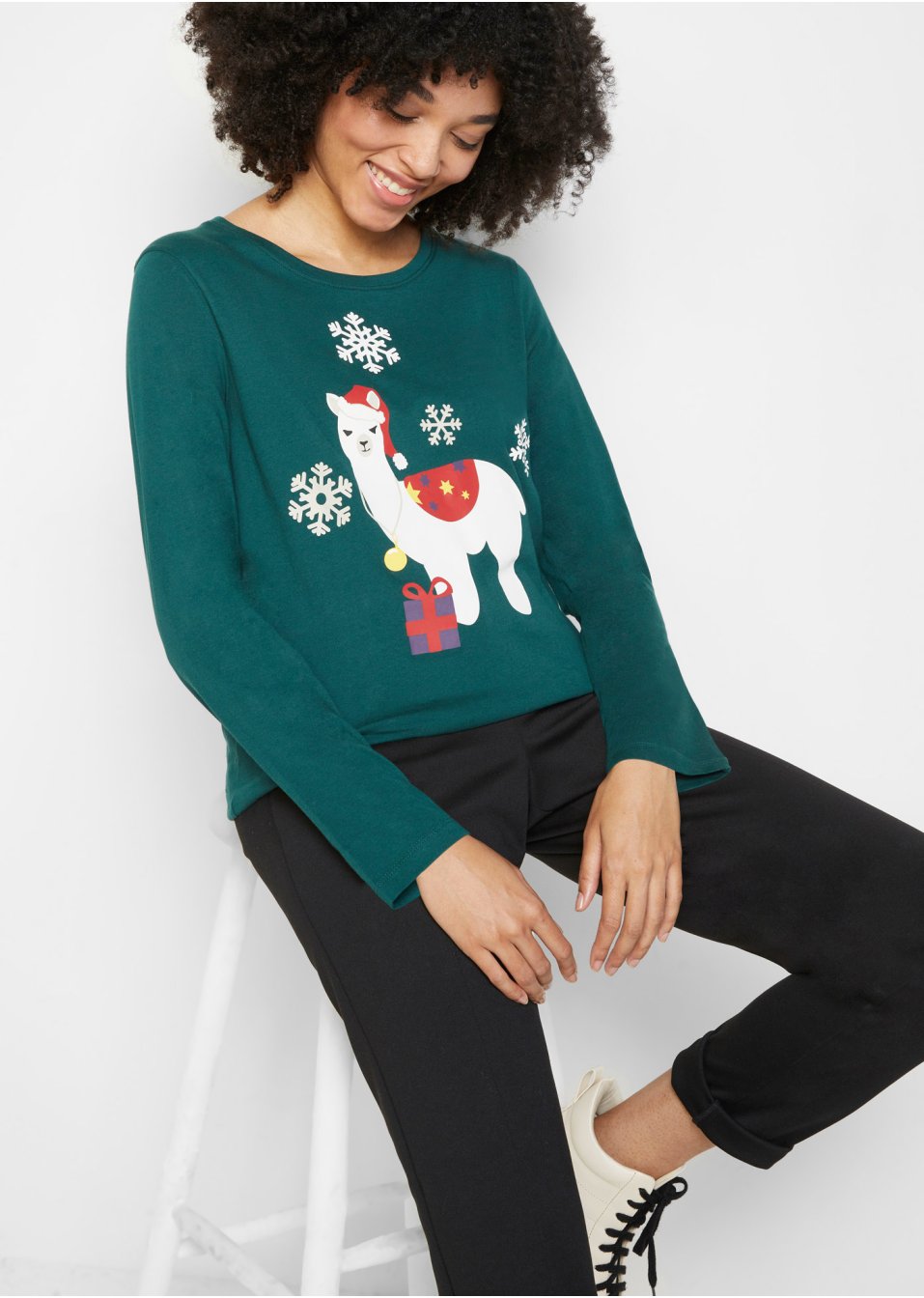 T-shirt de Noël à manches longues
