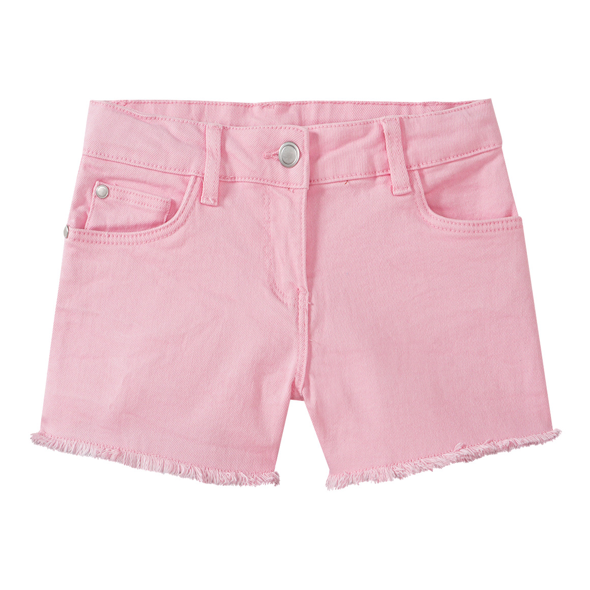 Topolino Mädchen Jeans-Shorts mit Fransen rosa