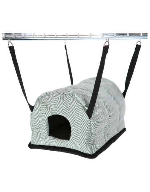 Adori Hangmat Iglo Noah - Slaapplaats - 19x30x19 cm Groen Grijs