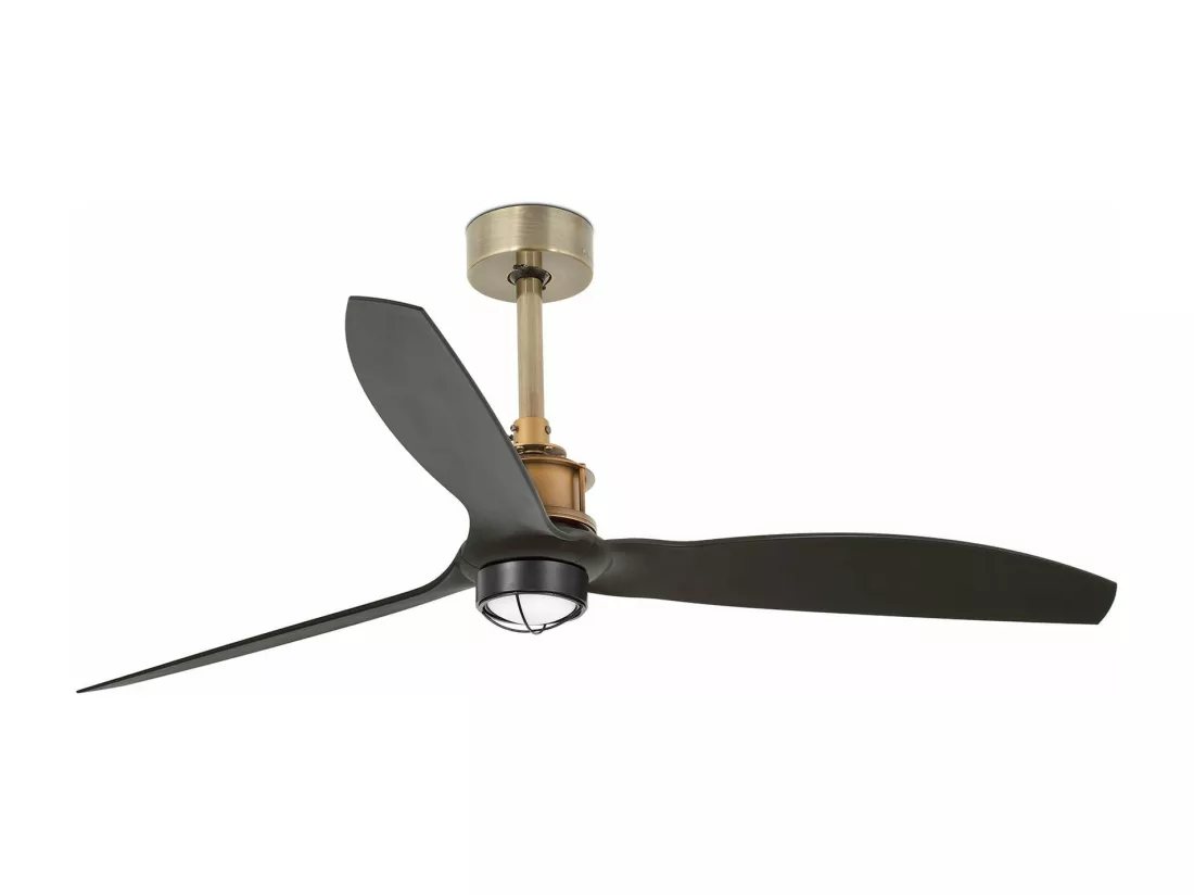 JUST FAN M LED Ventilateur de plafond vieil or/noir