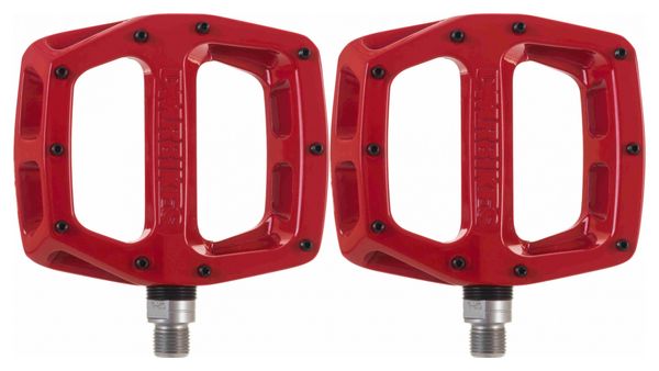 Paire de Pédales Plates DMR V12 Rouge