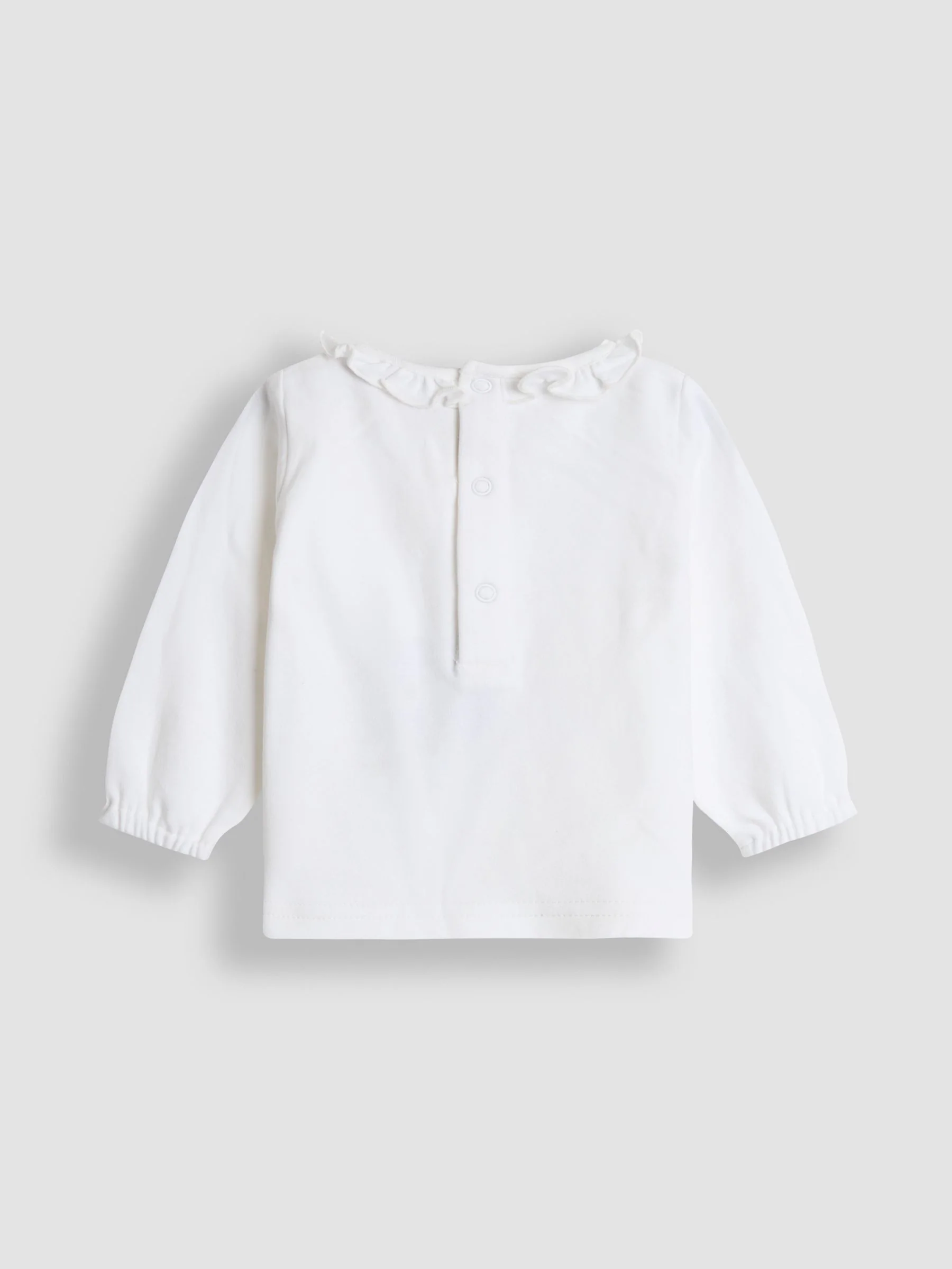 Mosterdgeel eend - JoJo Maman Bébé - Set van corduroy tuinbroek met applicatie en top