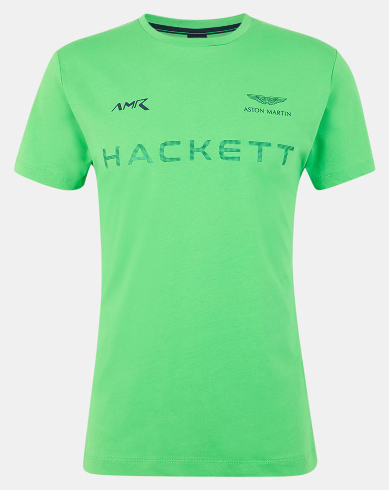 Hackett London T-Shirt Aston Martin Racing vert fluo