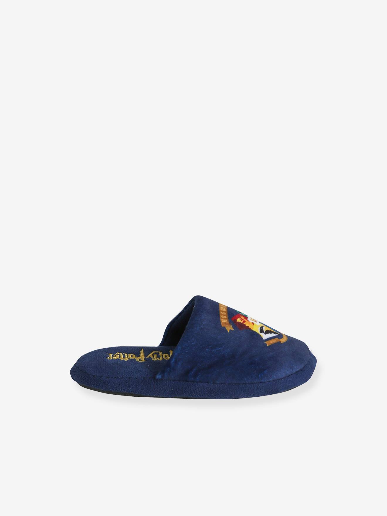 Pantufas Harry Potter®, azul claro lisas com motivos.
