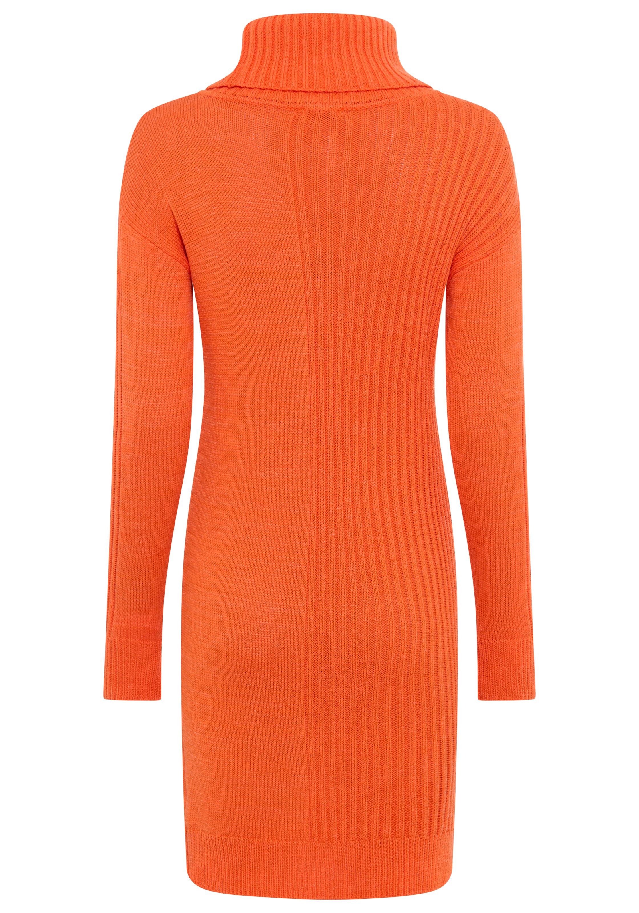 KangaROOS Strickkleid mit Rollkragen, Glattstrick & Rippstrick