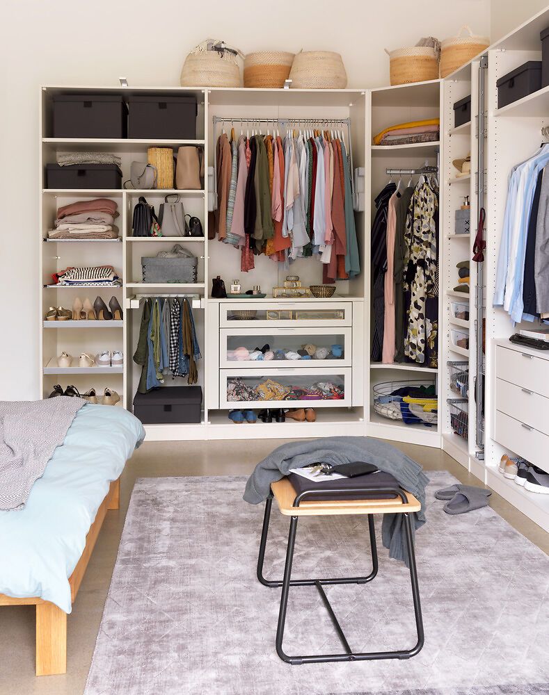 MODUL Schrank-Schubladenkorpus - Weiss / B: 98.7 cm x T: 53.0 cm x H: 50.0 cm