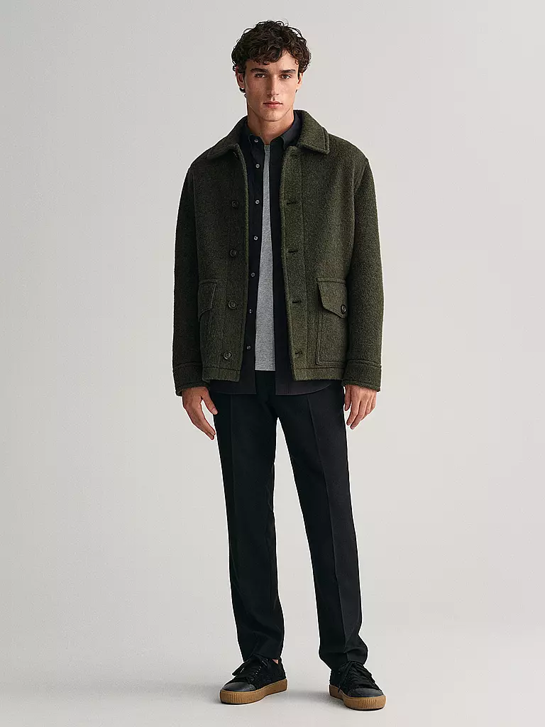 GANT Hemd Regular Fit  schwarz
